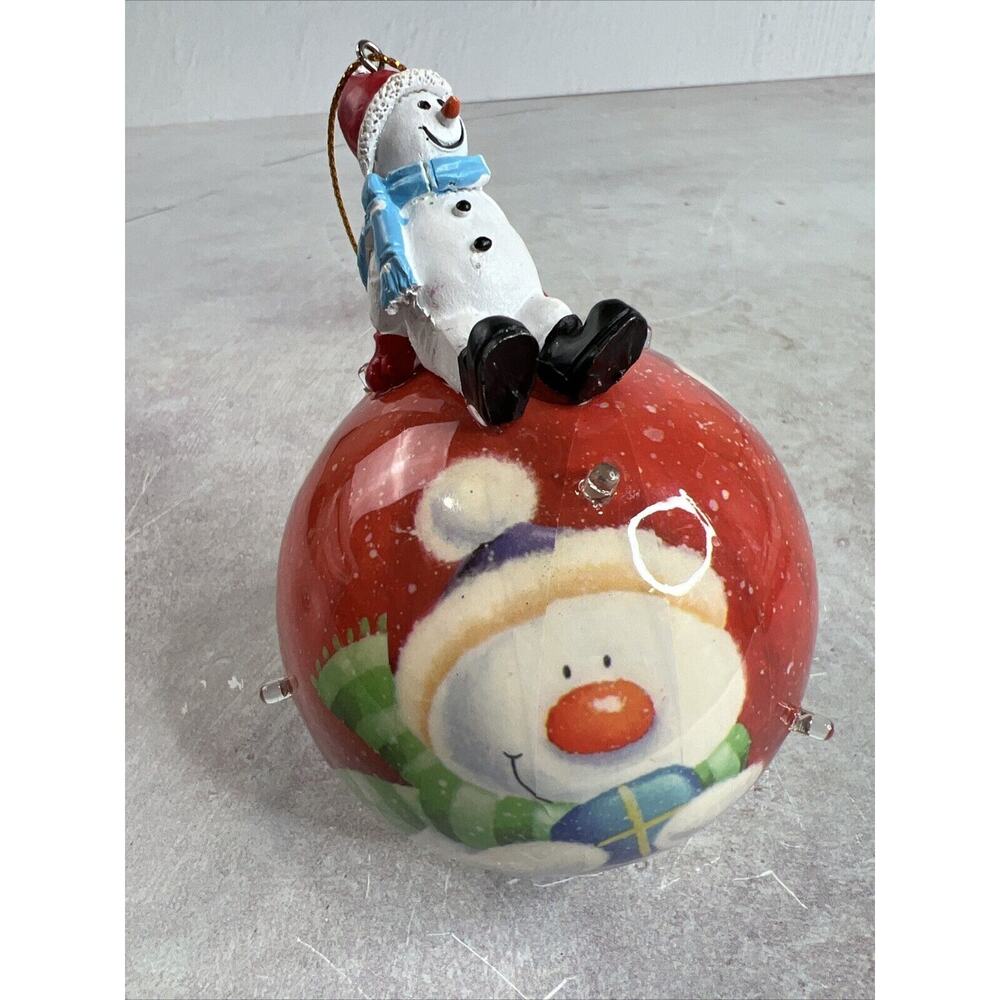 Snowman Ornaments That Lights Up